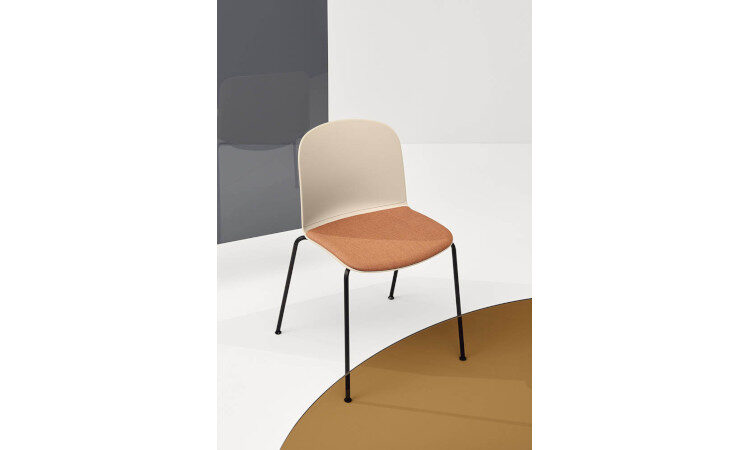 Relief, sedia moderna con o senza braccioli