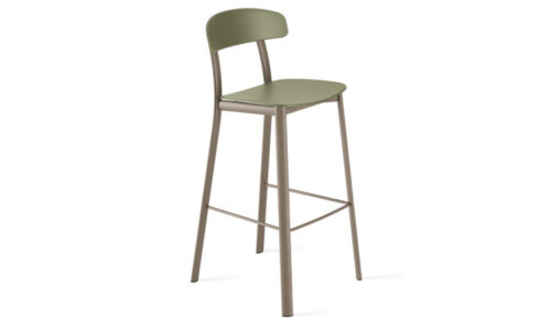 Feluca Pop Bar, sgabello quattro gambe per l'arredo indoor e outdoor