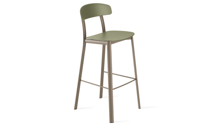 Feluca Pop Bar, sgabello quattro gambe per l'arredo indoor e outdoor