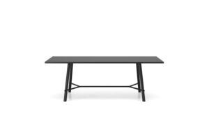 Record Living, tavolo quattro gambe moderno per l'arredo indoor