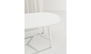 Record Living, tavolo quattro gambe moderno per l'arredo indoor