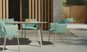 Brezza, poltroncina moderna per l’arredo giardino
