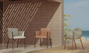 Brezza, poltroncina moderna per l’arredo giardino