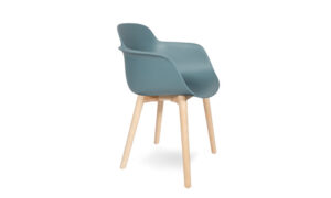 Sicla Wooden, sedia moderna quattro gambe monoscocca