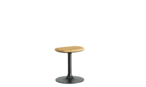 Flink Wood, sgabello mono gamba con sedile in legno