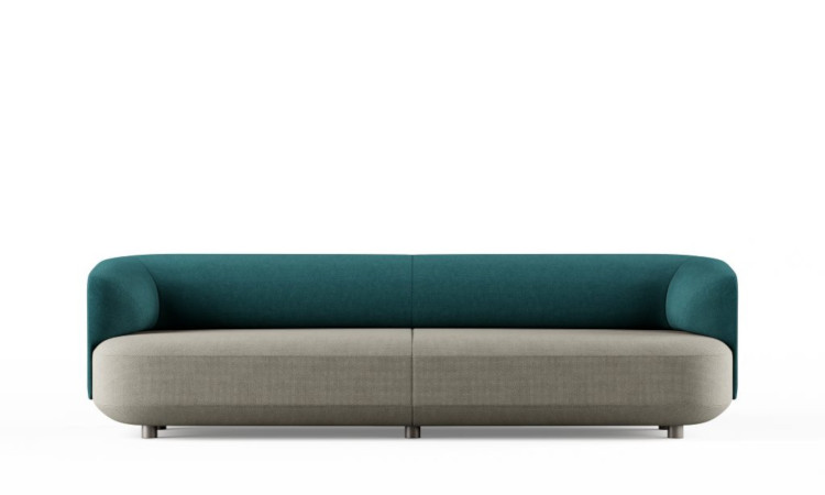 Afina, divano modulare imbottito per l'arredo indoor