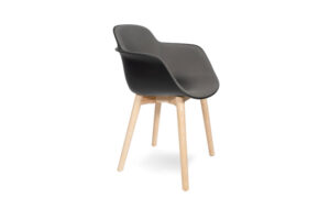 Sicla Wooden, sedia moderna quattro gambe monoscocca