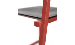GT01, sedia moderna a slitta per l'arredo indoor