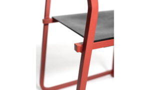 GT01, sedia moderna a slitta per l'arredo indoor