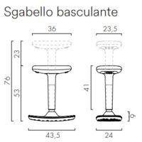 dimensioni Sgabello Like