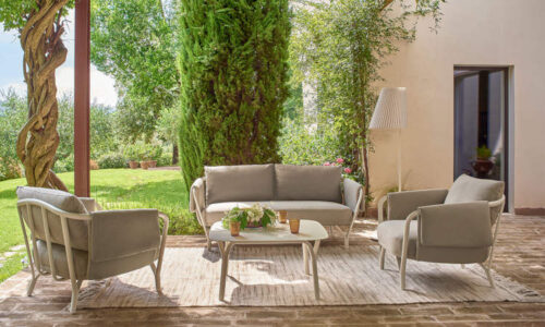 Angel, divano due posti per l'arredo giardino