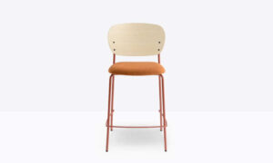 jazz 3707, sgabello in acciaio per l'arredo indoor