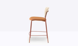 jazz 3707, sgabello in acciaio per l'arredo indoor