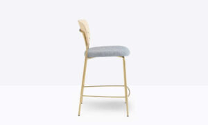 jazz 3707, sgabello in acciaio per l'arredo indoor