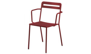 C1.1, sedia impilabile per l'arredo indoor e outdoor