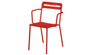 C1.1, sedia impilabile per l'arredo indoor e outdoor
