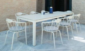 Extia, tavolo allungabile per l'arredo outdoor