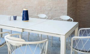 Extia, tavolo allungabile per l'arredo outdoor