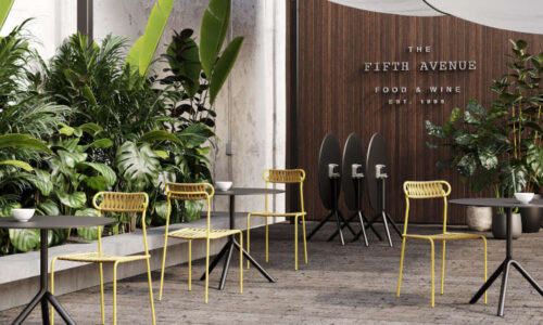 Jit, tavolo bar con base a piramide