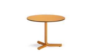 Jit, tavolino basso con piano tondo per l'arredo indoor
