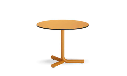 Jit, tavolino basso con piano tondo per l'arredo indoor