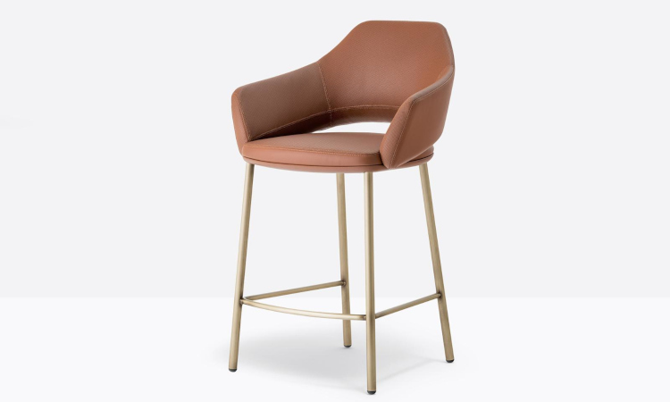 Vic Metal 649, sgabello imbottito per l'arredo indoor