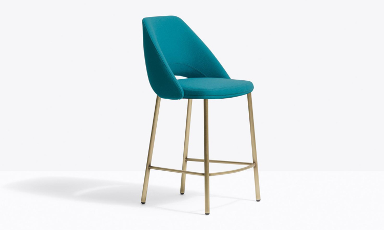 Vic Metal 659, sgabello imbottito per l'arredo contract