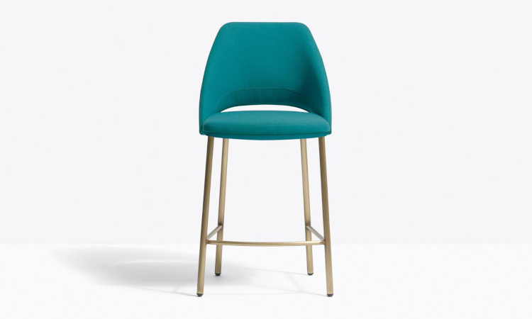 Vic Metal 659, sgabello imbottito per l'arredo contract