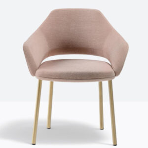 Vic metal 646, poltrona imbottita per l'arredo hospitality