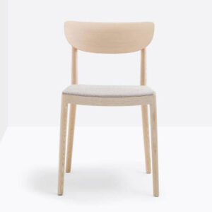 Tivoli 2802, sedia in legno con seduta imbottita