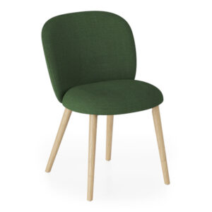Volta side chair wooden legs, sedia imbottita per l'arredo indoor